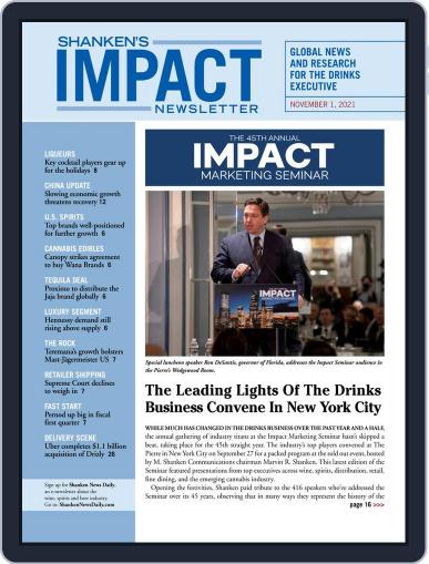 Shanken's Impact Newsletter (Digital) November 1st, 2021 Issue Cover