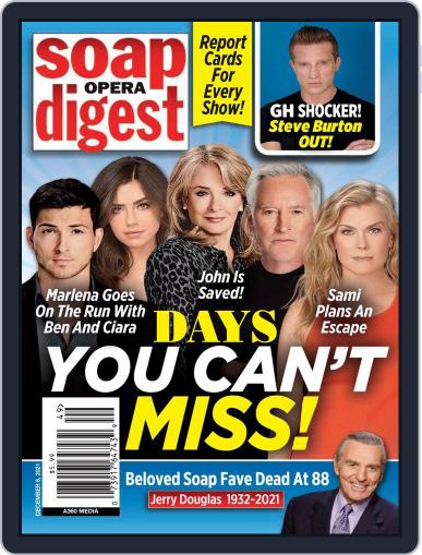 Soap Opera Digest December 6th, 2021 Digital Back Issue Cover