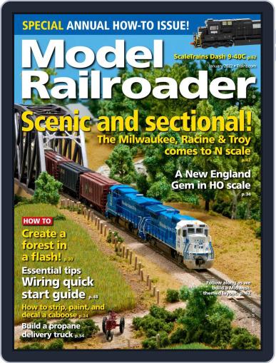 Model Railroader January 1st, 2022 Digital Back Issue Cover