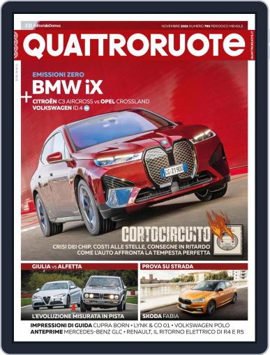 Quattroruote (Digital) November 1st, 2021 Issue Cover