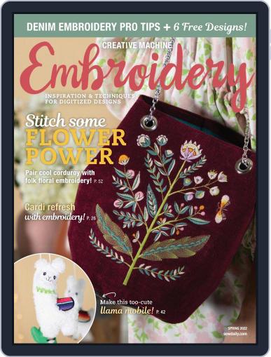 CREATIVE MACHINE EMBROIDERY December 1st, 2021 Digital Back Issue Cover