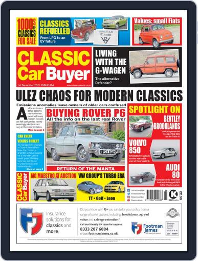 Classic Car Buyer December 1st, 2021 Digital Back Issue Cover