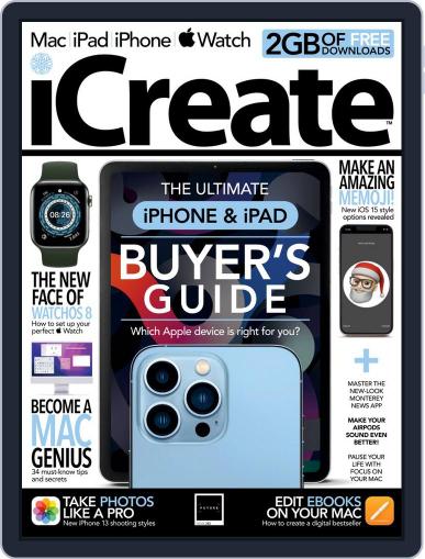 iCreate November 1st, 2021 Digital Back Issue Cover