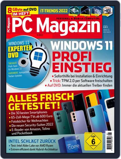PC Magazin January 1st, 2022 Digital Back Issue Cover