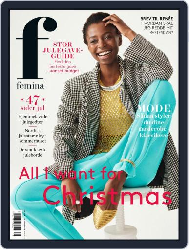 femina Denmark December 2nd, 2021 Digital Back Issue Cover