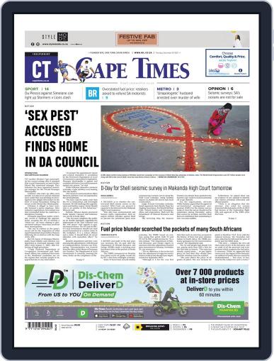 Cape Times December 2nd, 2021 Digital Back Issue Cover