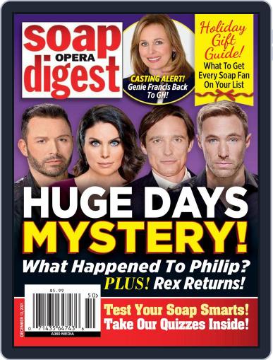 Soap Opera Digest December 13th, 2021 Digital Back Issue Cover