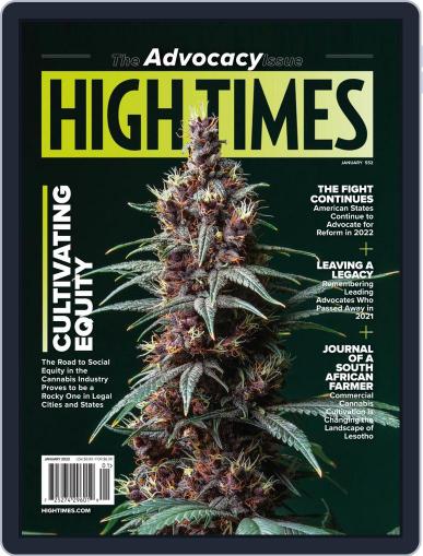 High Times January 1st, 2022 Digital Back Issue Cover