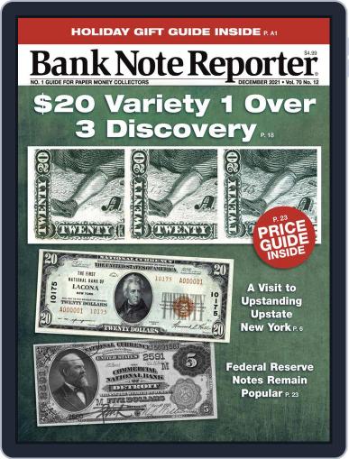 Banknote Reporter December 1st, 2021 Digital Back Issue Cover