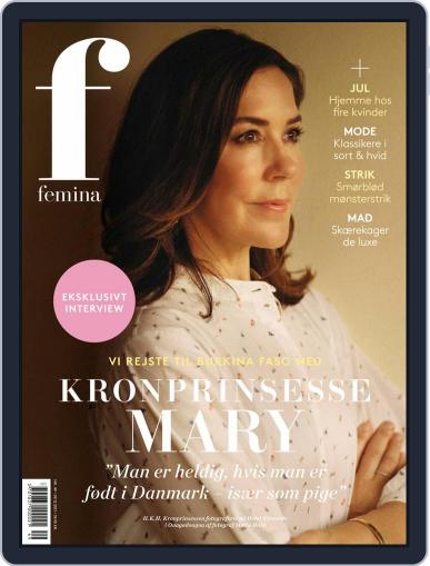 femina Denmark December 9th, 2021 Digital Back Issue Cover