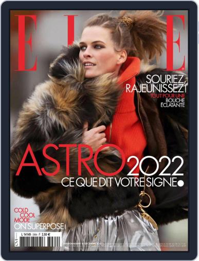 Elle France December 10th, 2021 Digital Back Issue Cover