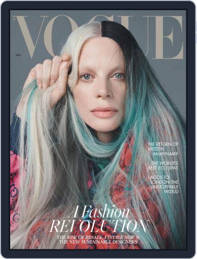 British Vogue January 1st, 2022 Digital Back Issue Cover
