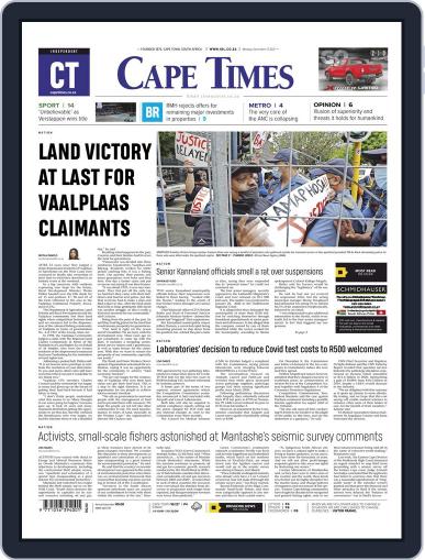 Cape Times December 13th, 2021 Digital Back Issue Cover