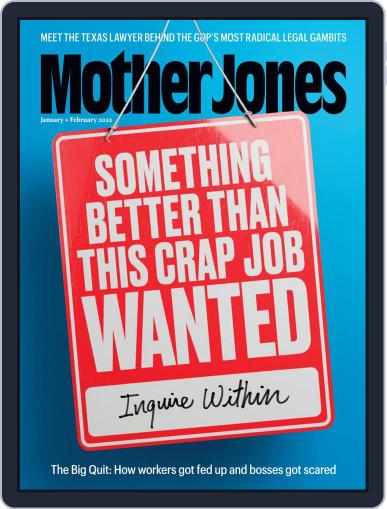 Mother Jones January 1st, 2022 Digital Back Issue Cover