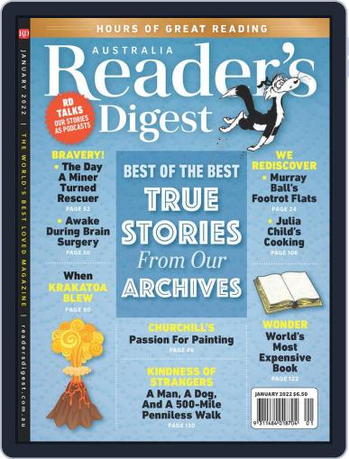 Readers Digest Australia January 1st, 2022 Digital Back Issue Cover