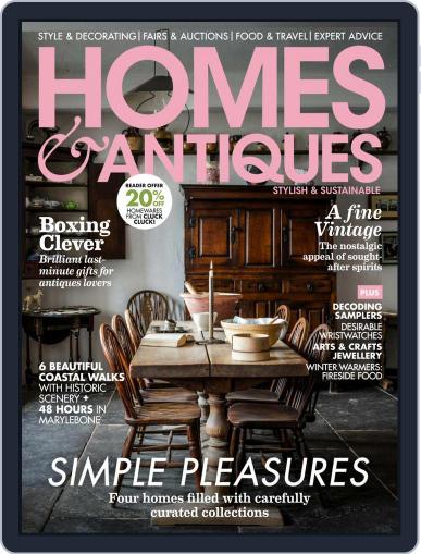 Homes & Antiques January 1st, 2022 Digital Back Issue Cover