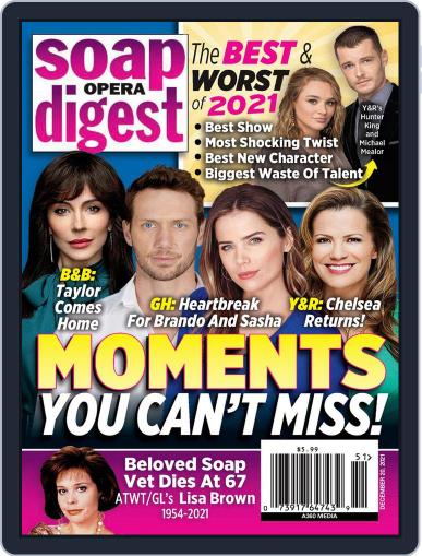 Soap Opera Digest December 20th, 2021 Digital Back Issue Cover