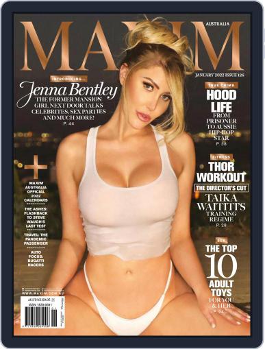 Maxim Australia January 1st, 2022 Digital Back Issue Cover