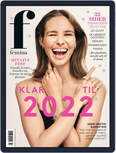 femina Denmark December 22nd, 2021 Digital Back Issue Cover