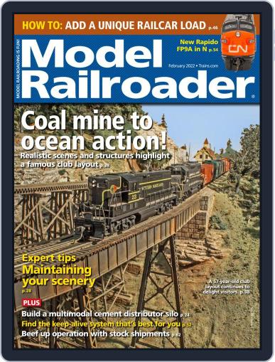 Model Railroader February 1st, 2022 Digital Back Issue Cover