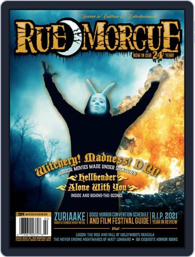 RUE MORGUE January 1st, 2022 Digital Back Issue Cover
