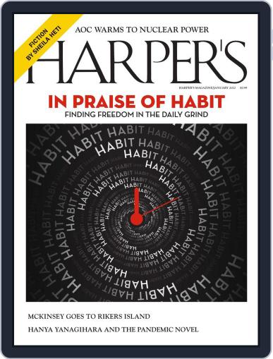 Harper's January 1st, 2022 Digital Back Issue Cover