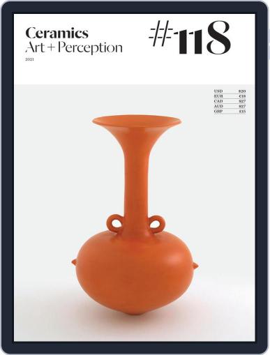 Ceramics: Art and Perception December 18th, 2021 Digital Back Issue Cover