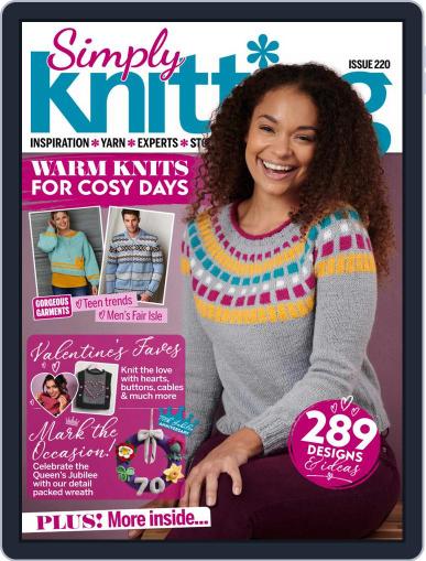 Simply Knitting February 1st, 2022 Digital Back Issue Cover