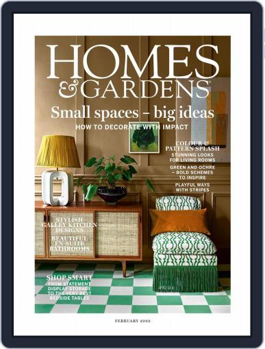 Homes & Gardens February 1st, 2022 Digital Back Issue Cover
