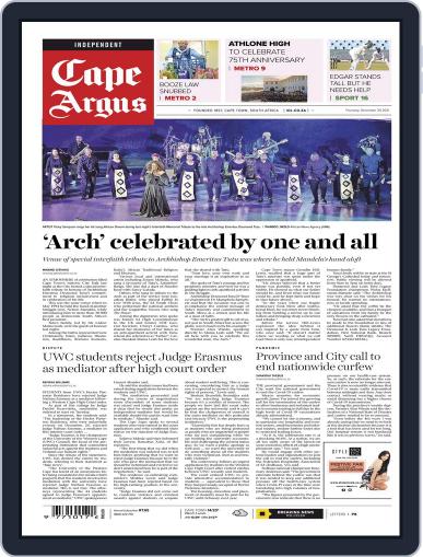 Cape Argus December 30th, 2021 Digital Back Issue Cover