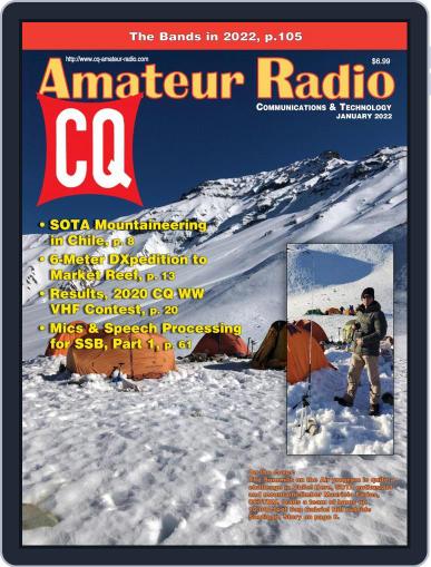 CQ Amateur Radio January 1st, 2022 Digital Back Issue Cover