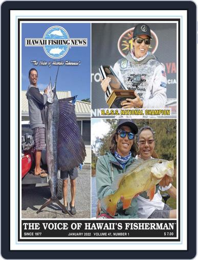 Hawaii Fishing News January 1st, 2022 Digital Back Issue Cover