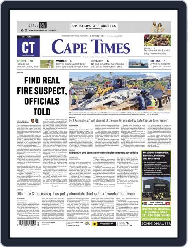 Cape Times January 5th, 2022 Digital Back Issue Cover