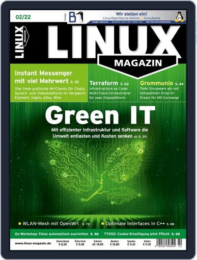 Linux Magazin germany February 1st, 2022 Digital Back Issue Cover