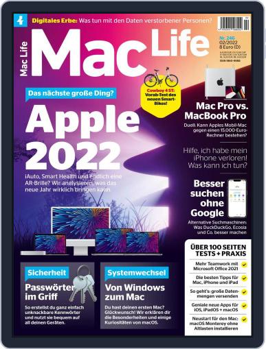 MacLife Germany February 1st, 2022 Digital Back Issue Cover