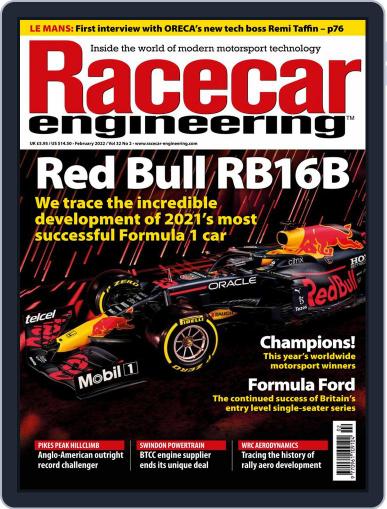 Racecar Engineering (Digital) February 1st, 2022 Issue Cover