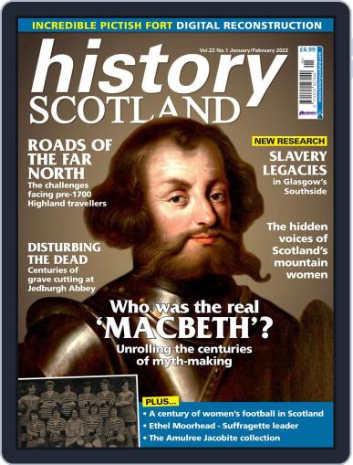 History Scotland January 1st, 2022 Digital Back Issue Cover