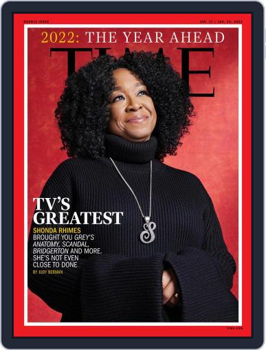 Time Magazine International Edition January 17th, 2022 Digital Back Issue Cover