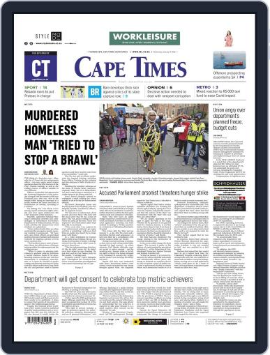 Cape Times January 12th, 2022 Digital Back Issue Cover