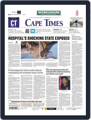 Cape Times January 13th, 2022 Digital Back Issue Cover