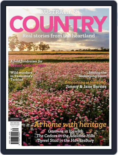 Australian Country January 1st, 2022 Digital Back Issue Cover