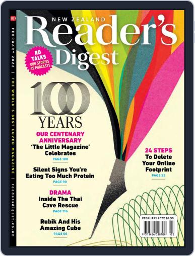 Reader’s Digest New Zealand February 1st, 2022 Digital Back Issue Cover