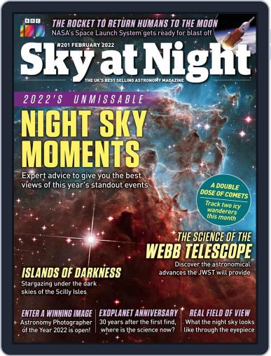 BBC Sky at Night February 1st, 2022 Digital Back Issue Cover