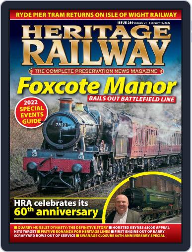 Heritage Railway January 21st, 2022 Digital Back Issue Cover