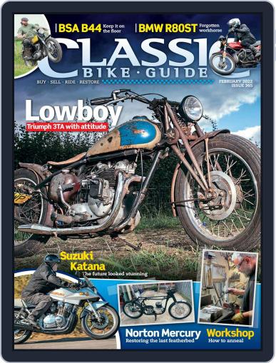 Classic Bike Guide February 1st, 2022 Digital Back Issue Cover