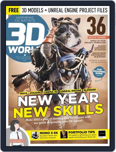 3D World March 1st, 2022 Digital Back Issue Cover