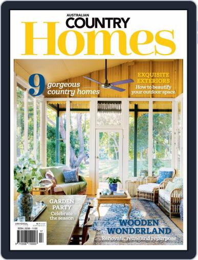 Australian Country Homes January 1st, 2022 Digital Back Issue Cover