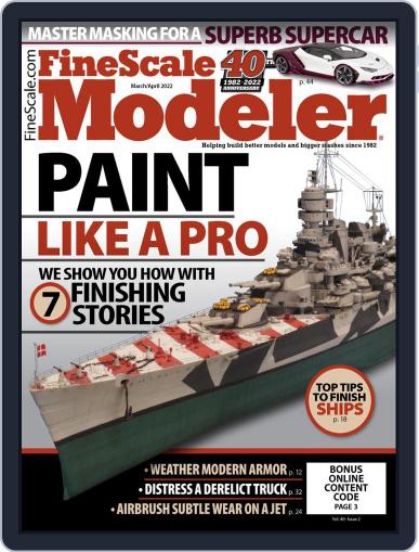 FineScale Modeler March 1st, 2022 Digital Back Issue Cover