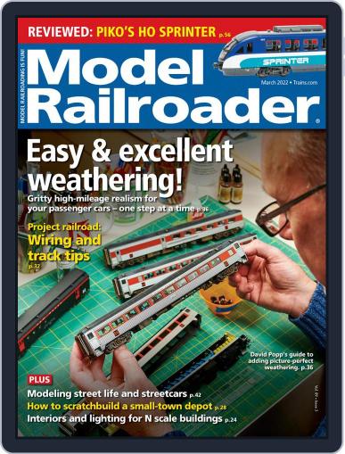 Model Railroader March 1st, 2022 Digital Back Issue Cover