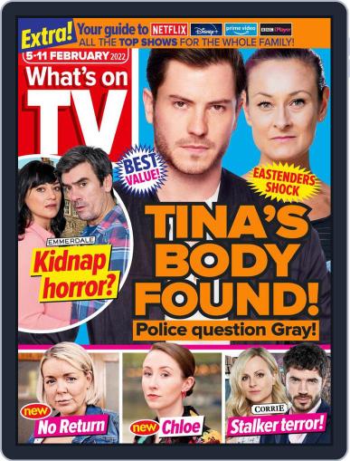 What's on TV February 5th, 2022 Digital Back Issue Cover